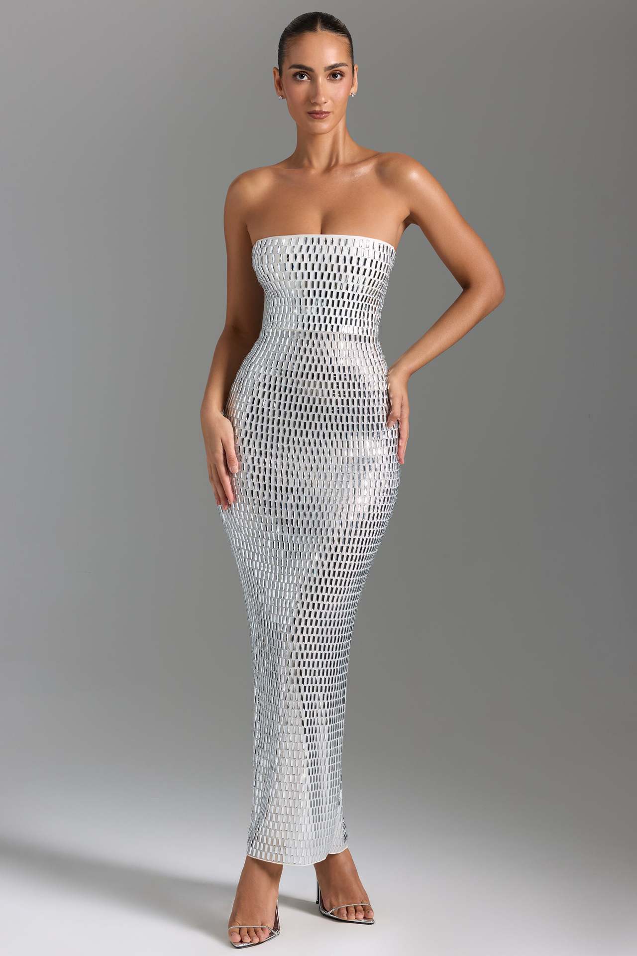 GlamTube Rhinestone Sheath Dress – Sexy, Sleek & Sparkling