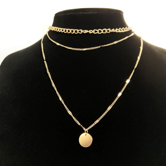 Multilayer Necklace Pendant Clavicle Necklace