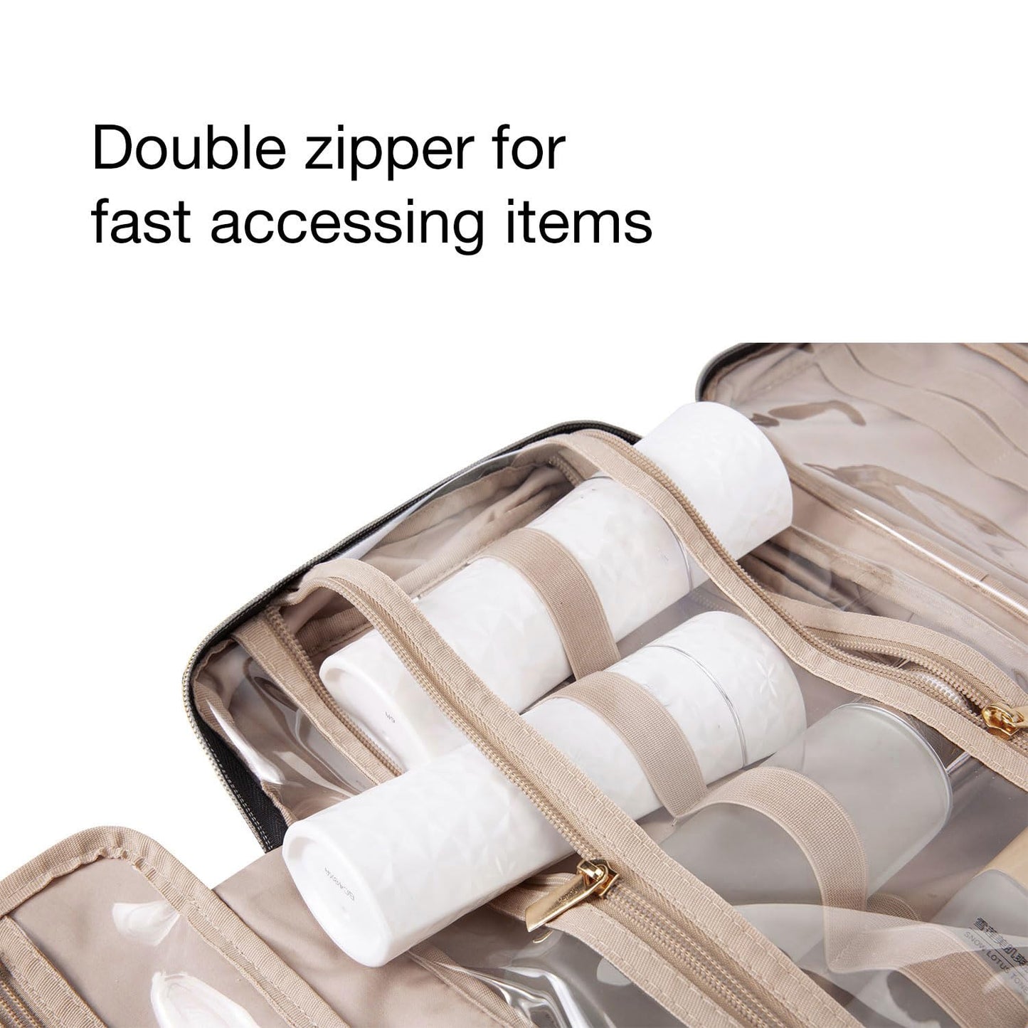 Portable Travel Toiletry | Cosmetic Bag with Hook