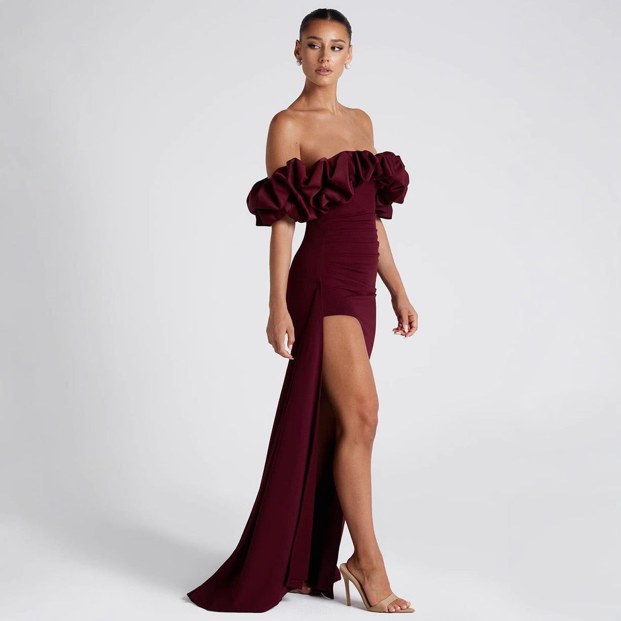 Vivienne | Off-Shoulder Fishtail Evening Dress