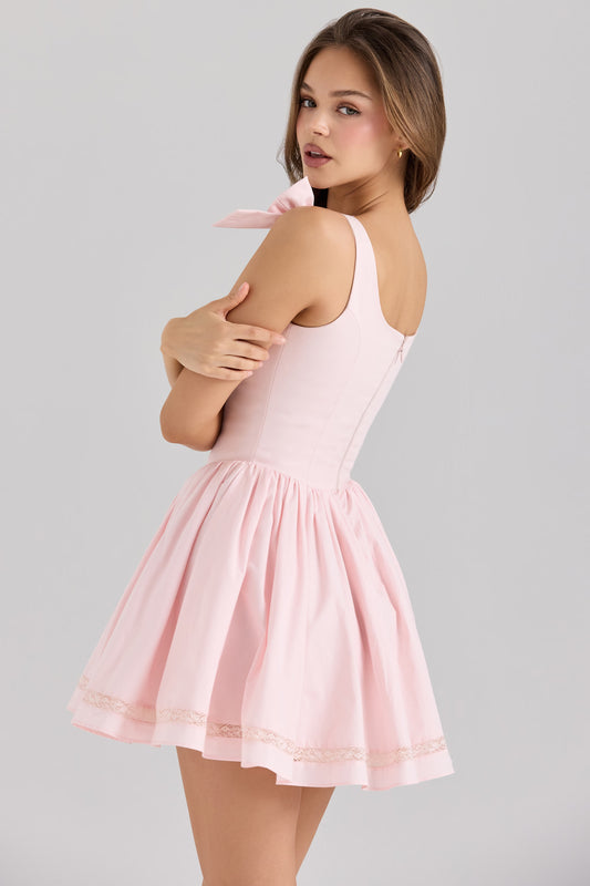 Celina | Flirty Bow Mini Sling Dress