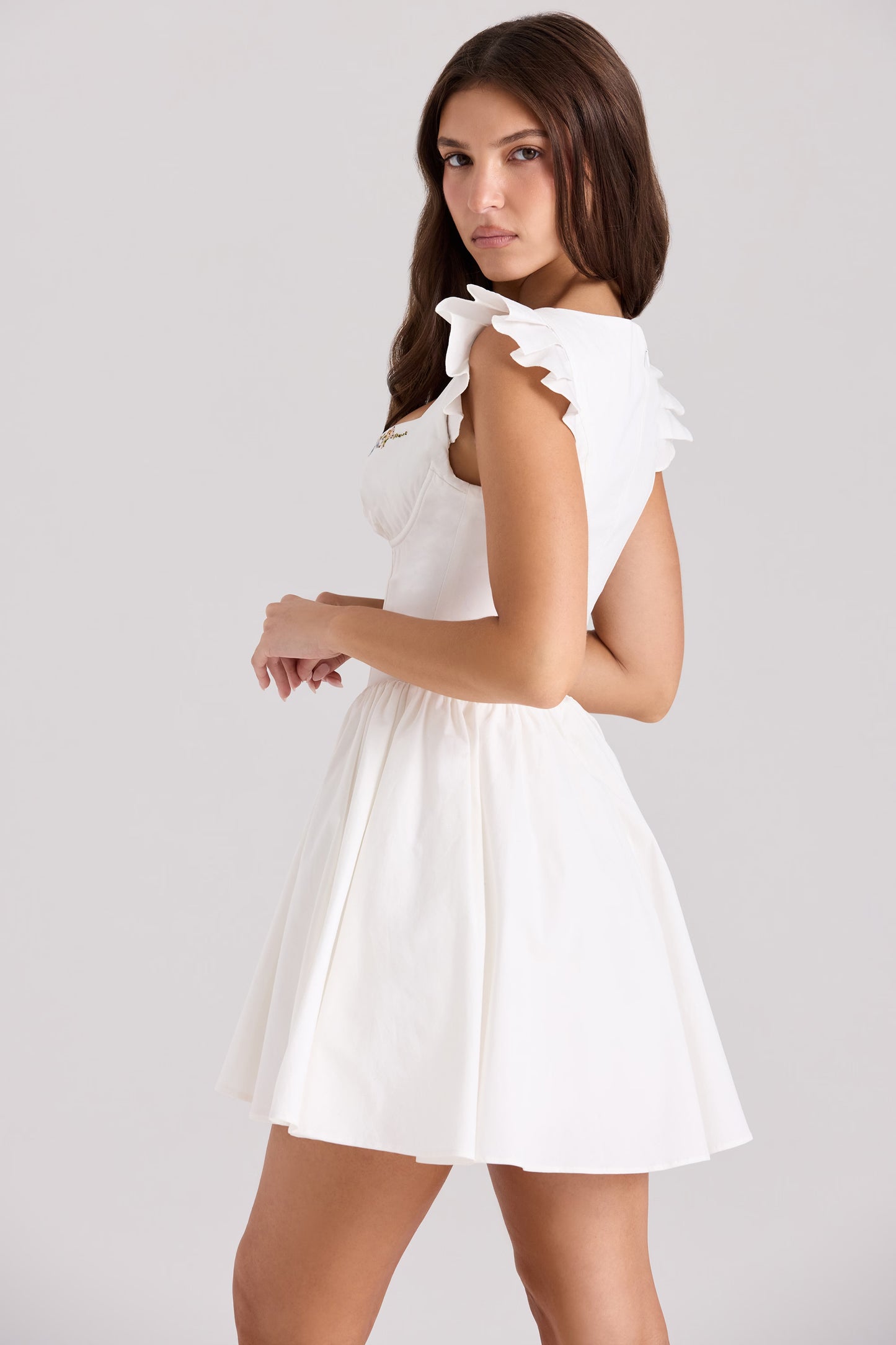 Sisi | Embroidered mini dress