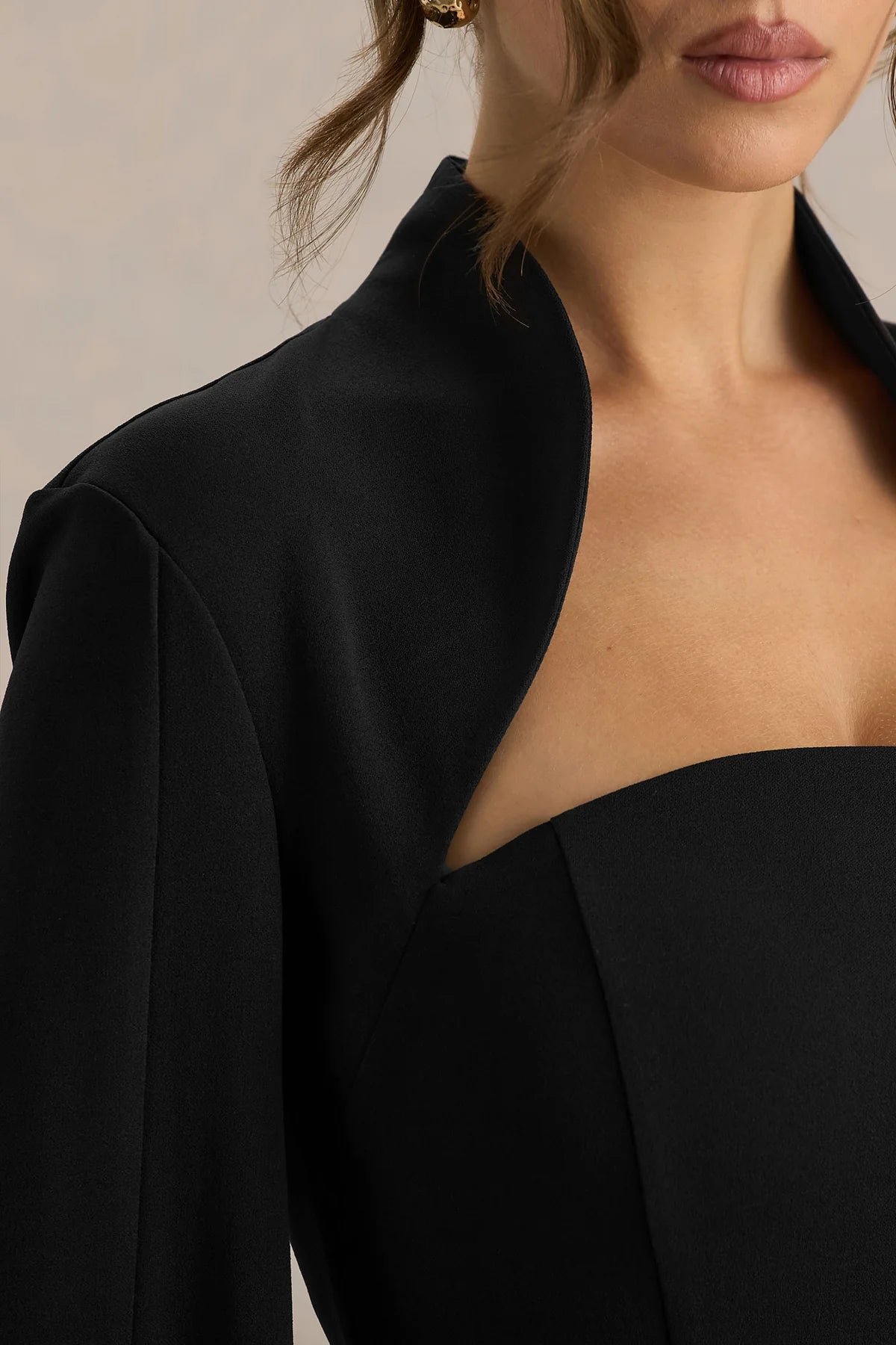 Esme | Cape Sleeves Square Neck Maxi Dress