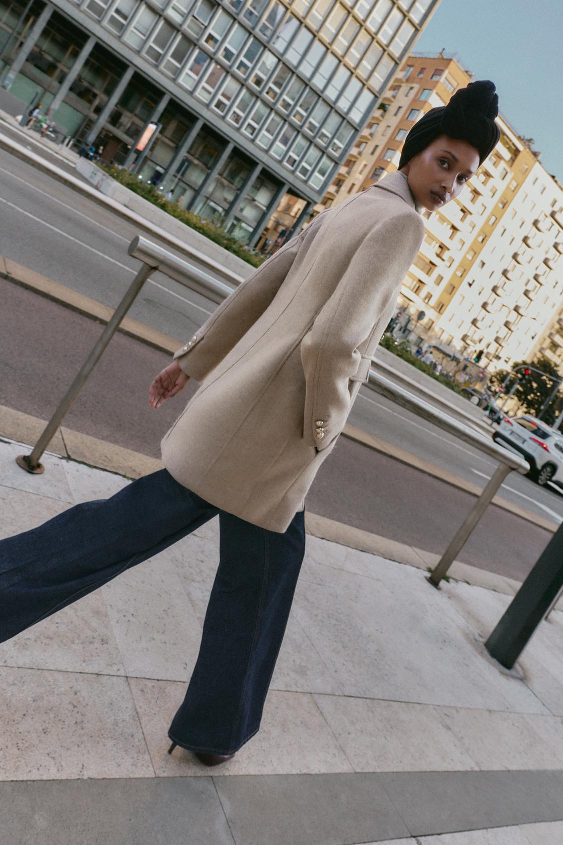 Adara | Short Double Breasted Wool Coat