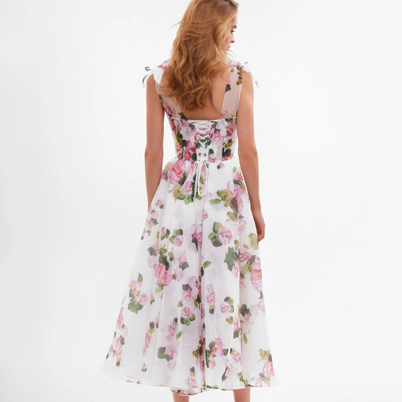 Chic and Sleek Autumn Suspender Dress