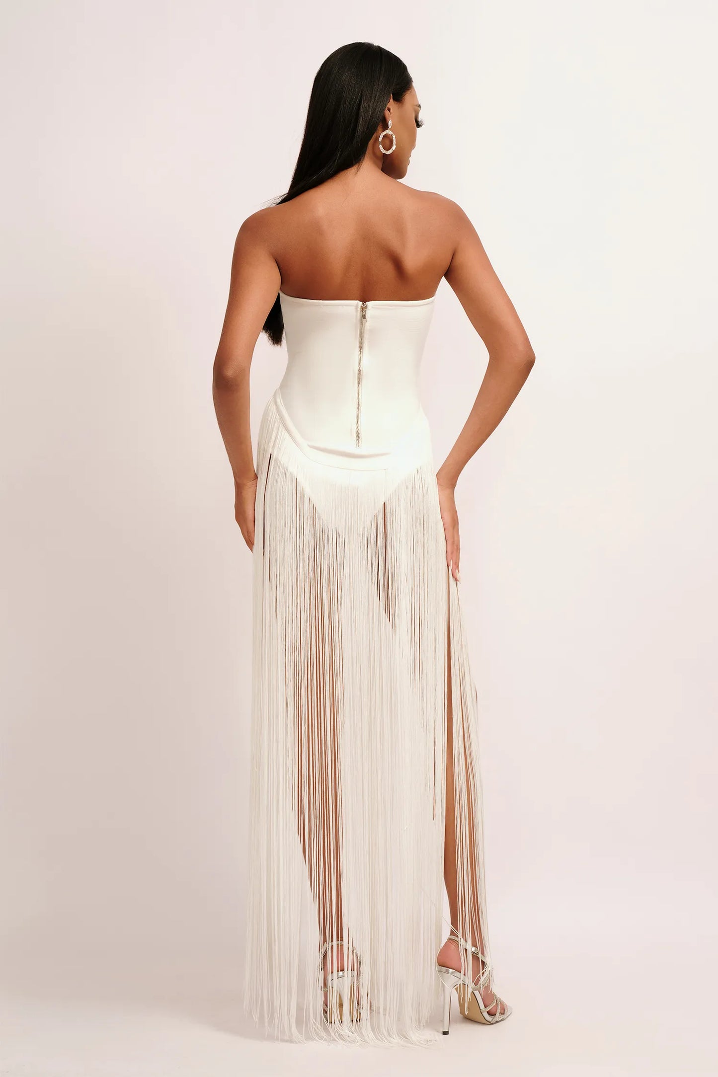 Valentina | Strapless Fringe Dress