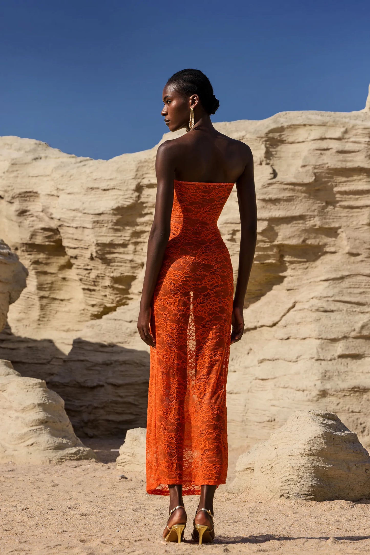 Selien | Sleeveless Lace Maxi Dress