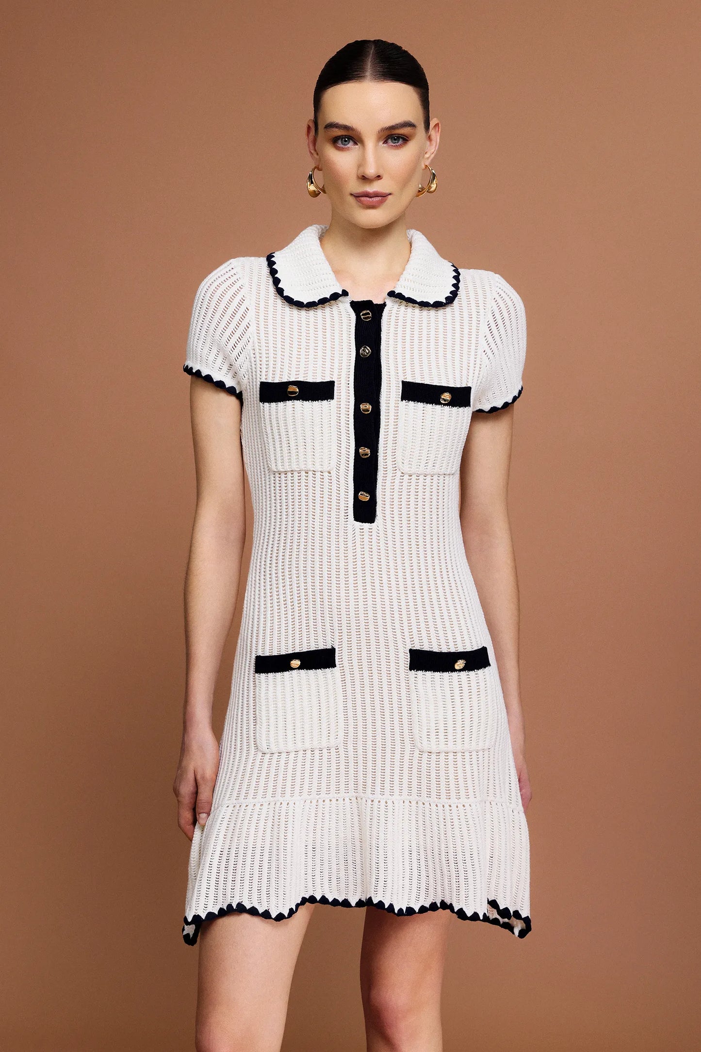 Fanni Classic Collared Mini Dress