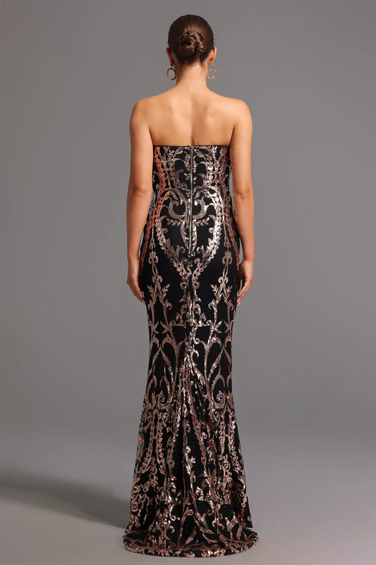 An elegant evening fishtail dress for women