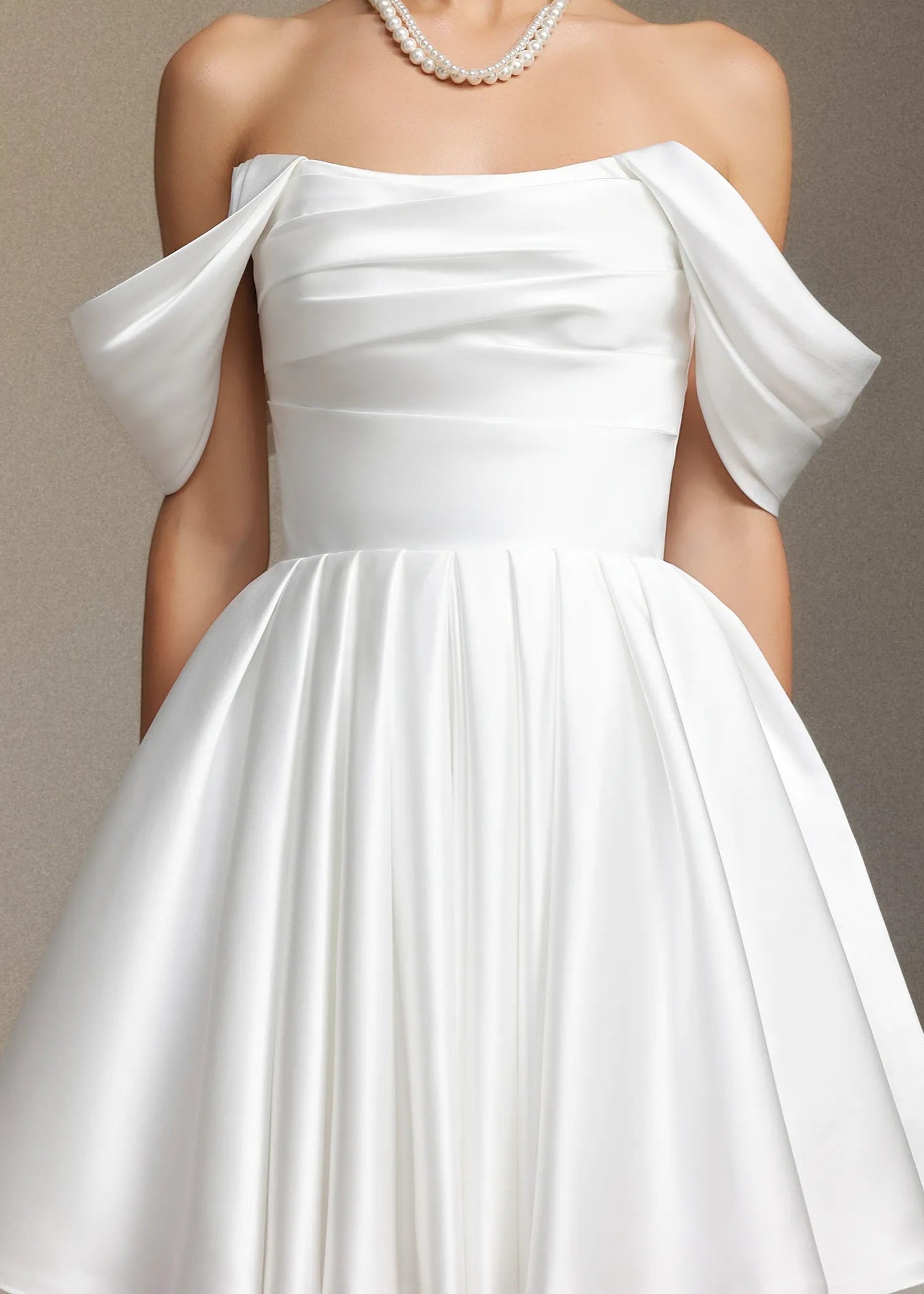 Evelina | White Off-Shoulder Wedding Dress