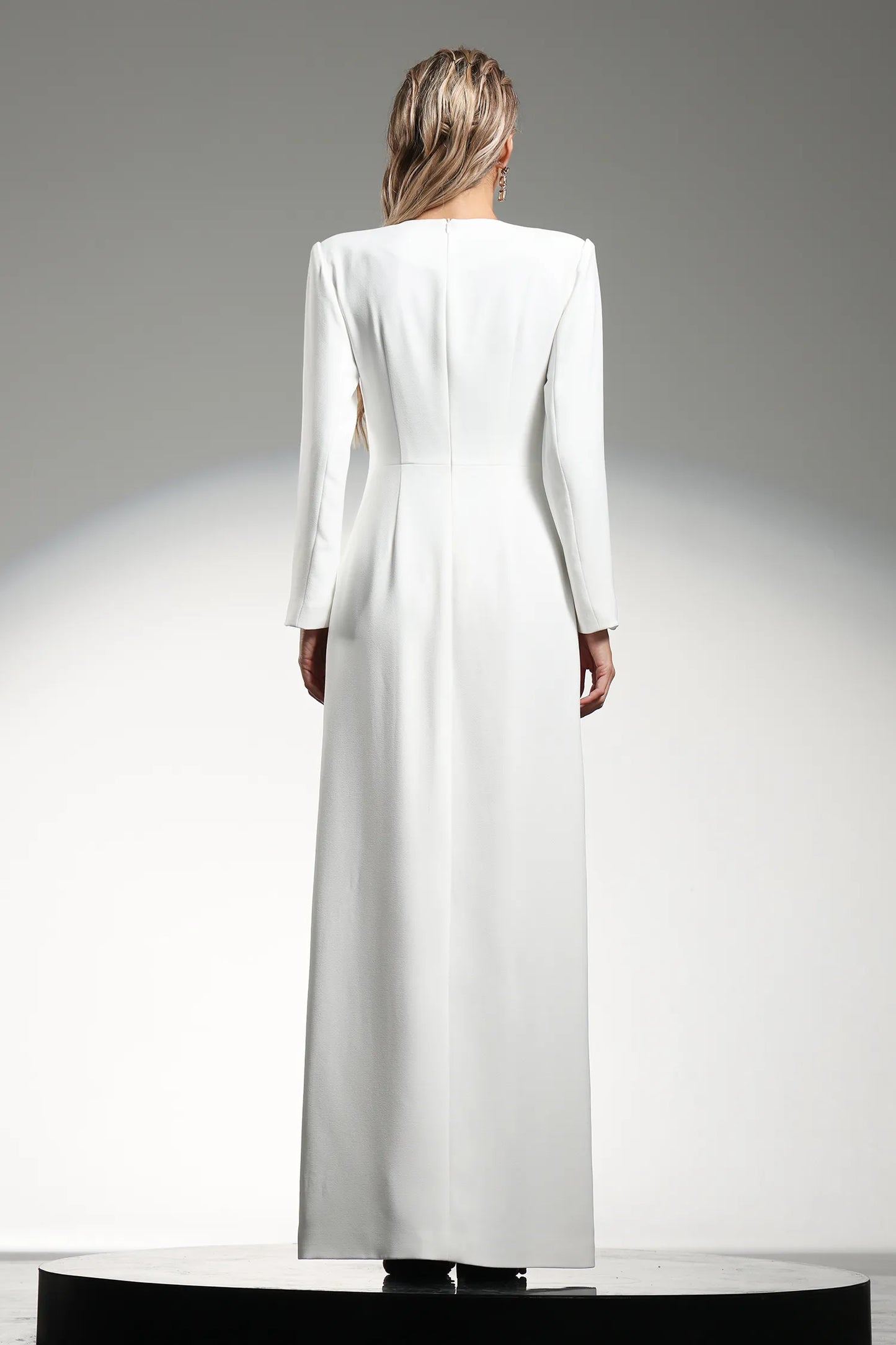 Merit | Long Sleeves Beaded String Split Maxi Dress