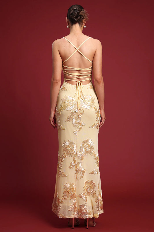 Mila | Floral Knit Maxi Dress