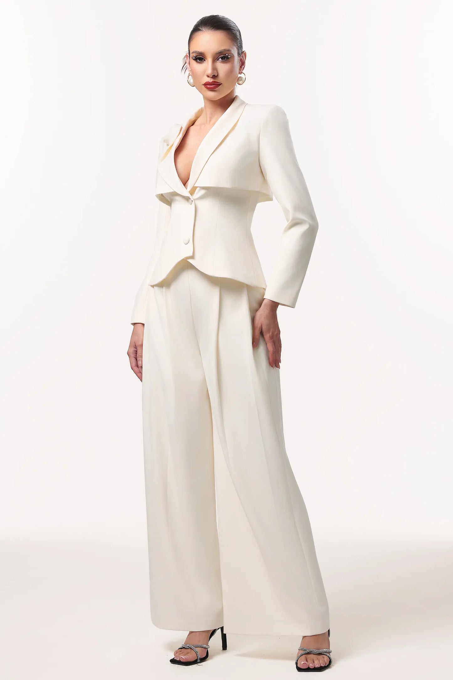 Yalia | Classic Tailored Blazer Two Piece Set