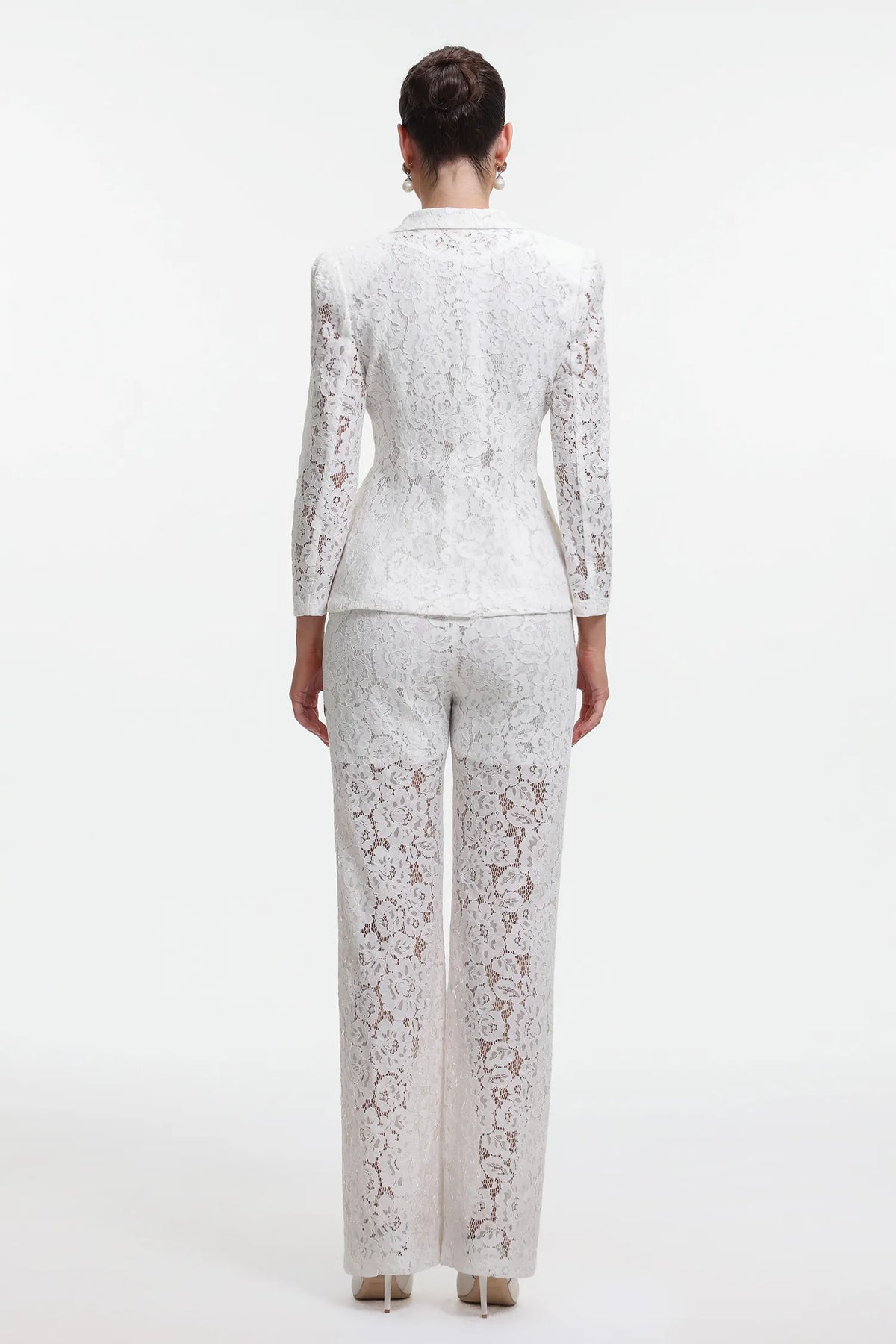 Delia | Romantic Lace Blazer Two Piece