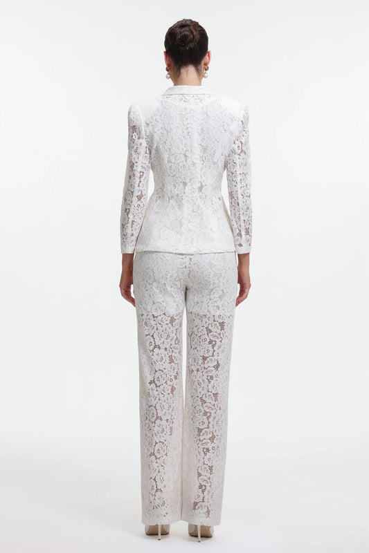 Delia | Romantic Lace Blazer Two Piece