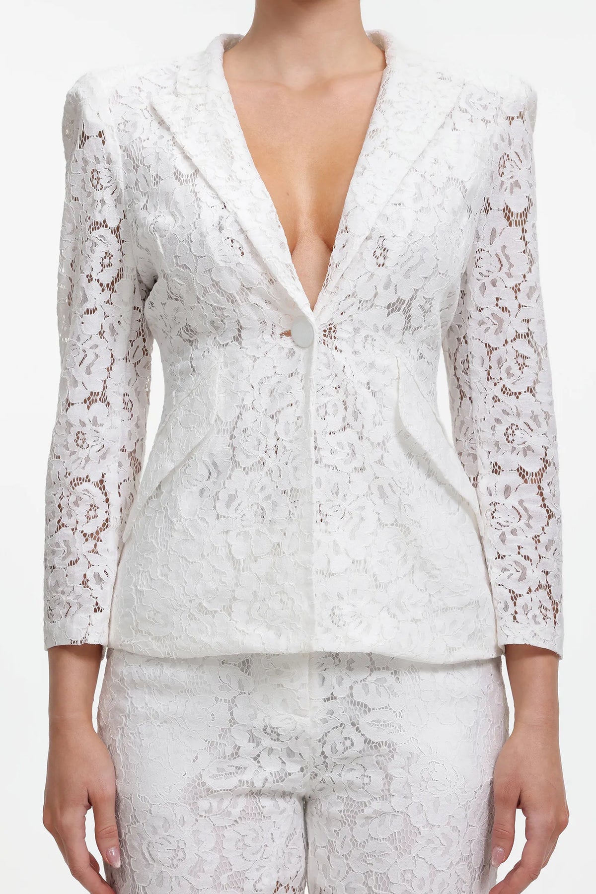 Delia | Romantic Lace Blazer Two Piece