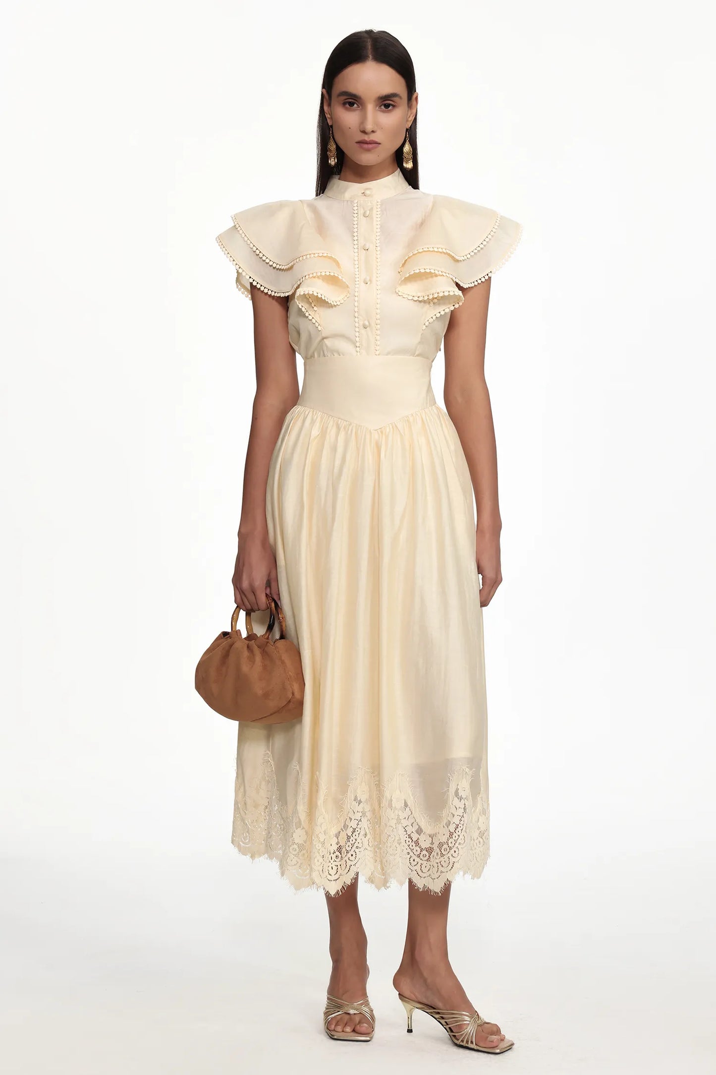 Mafalda | Flowy Ruffle Woven Top and Skirt Set