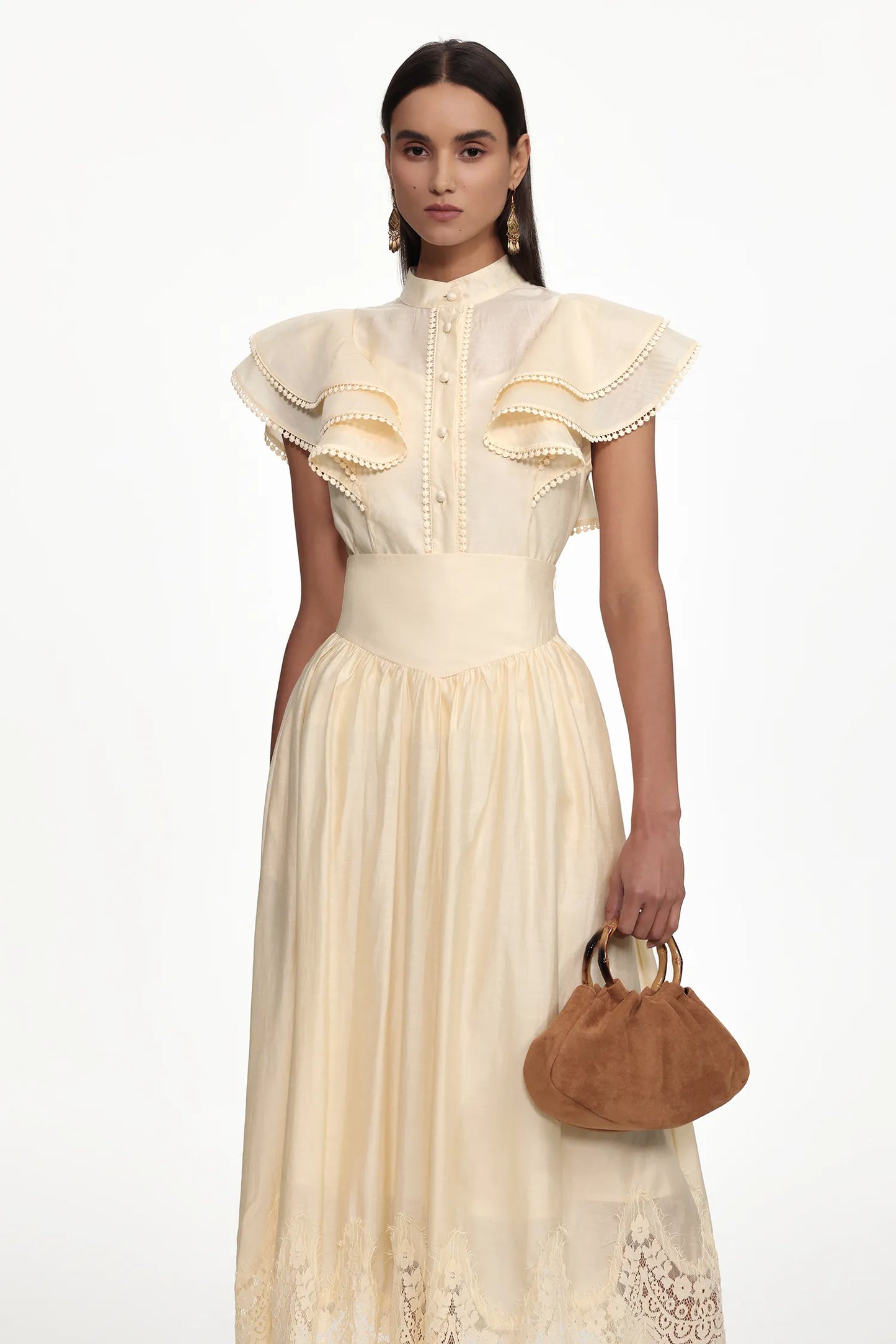 Mafalda | Flowy Ruffle Woven Top and Skirt Set