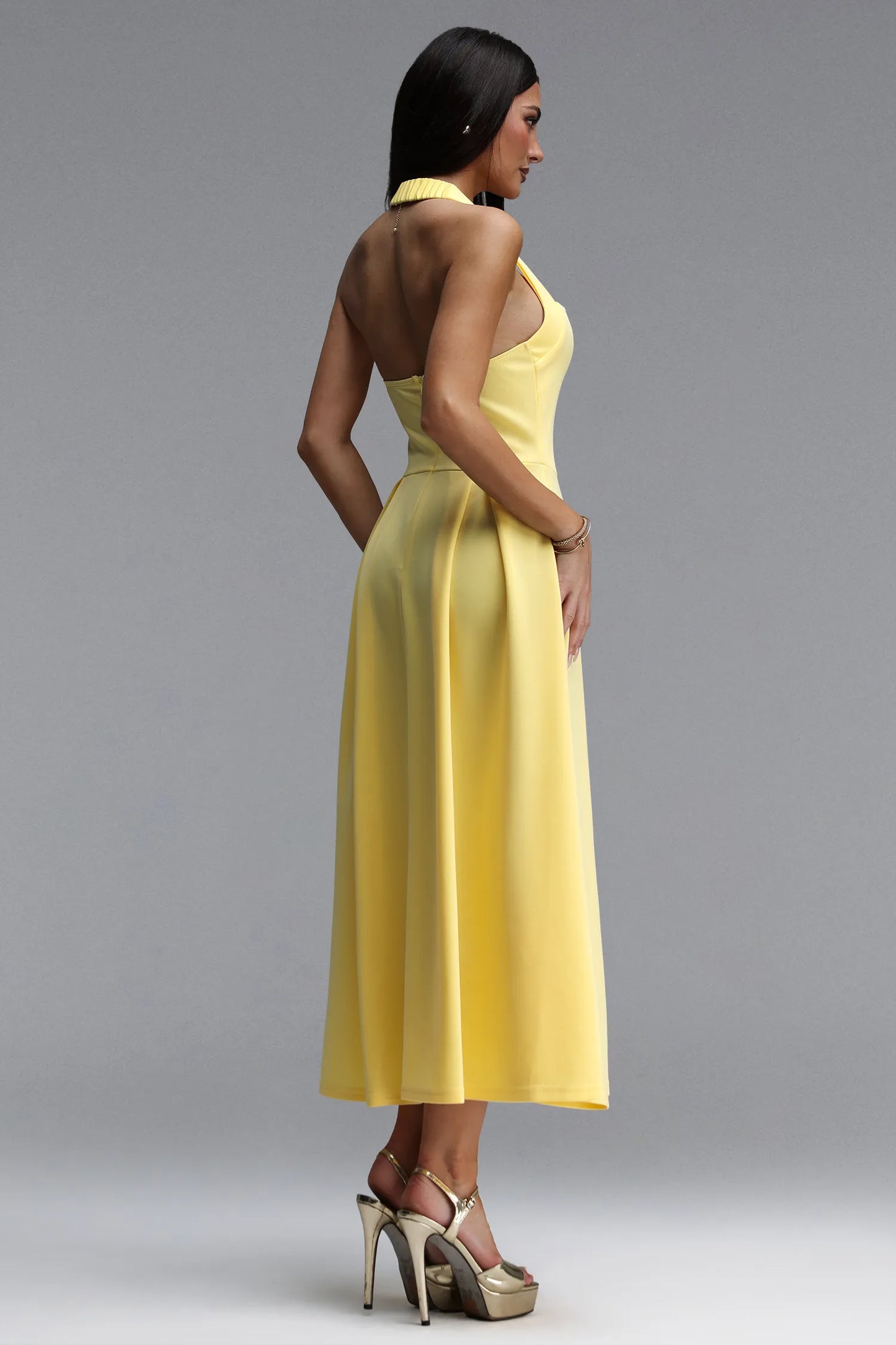 Olivia | Elegant Tailored Sleeveless Maxi Dress