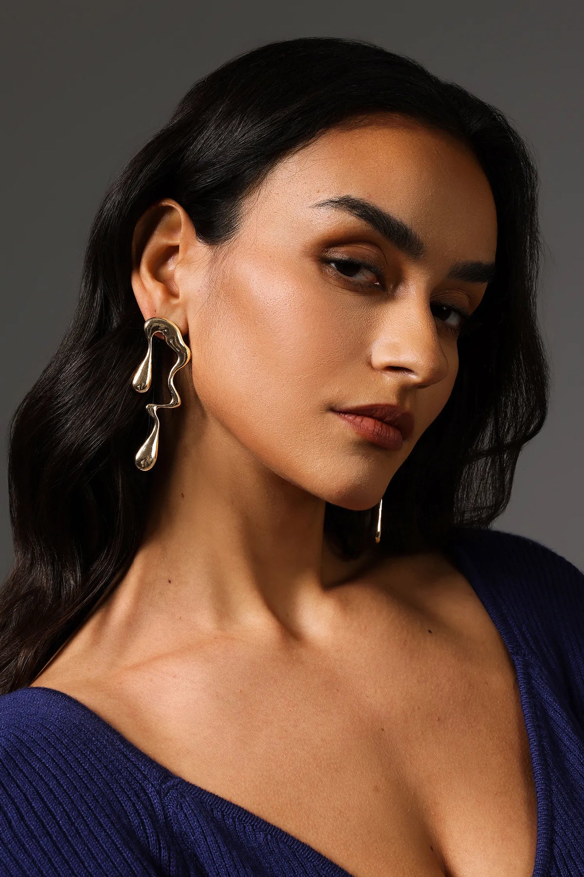 Rode | Abstract Sculptural Gold Drop Earrings