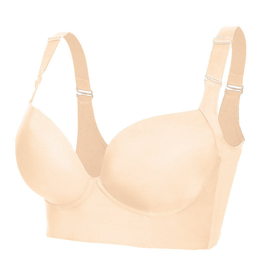 Sujetador push up sin aros de talla grande para mujer