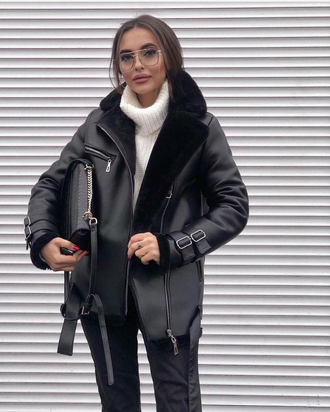 Annelise | Suede Lapel Zip-Up Cardigan Coat