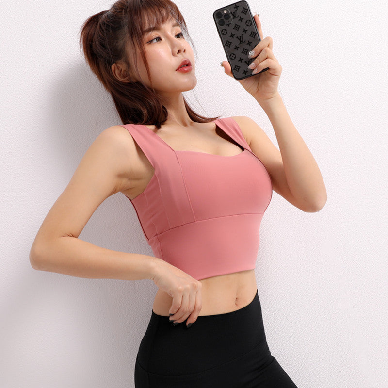 Crop Top Solid Athletic Fitness Shirt