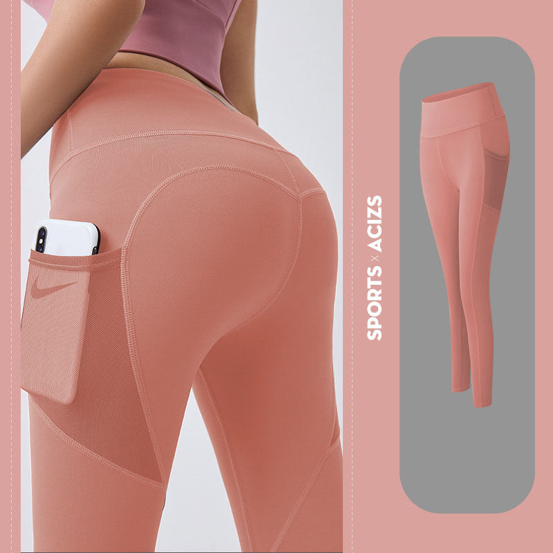Leggings con bolsillo | Deportivos | Leggings de gimnasio | Mallas deportivas con control de abdomen para mujer