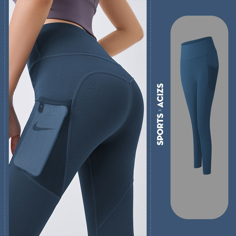 Leggings con bolsillo | Deportivos | Leggings de gimnasio | Mallas deportivas con control de abdomen para mujer