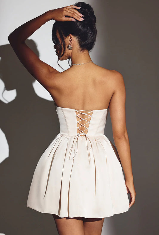 Corset Tulle Mini Dress