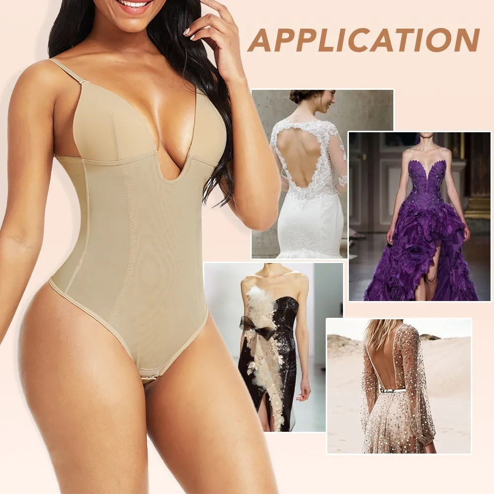 Roupas de quadril transfronteiriças, justas, sem costas, barriga, contração, cintura, modelador corporal, espartilho, peça única, costas em T, emagrecimento