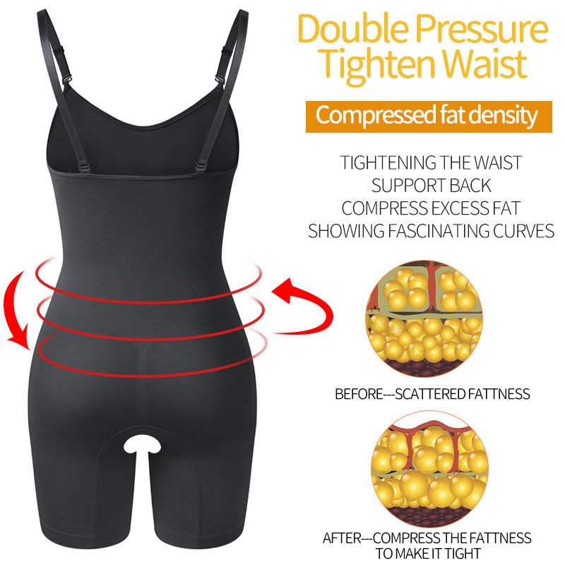 Body modelador feminino, modelador de corpo inteiro, controle de barriga, slim