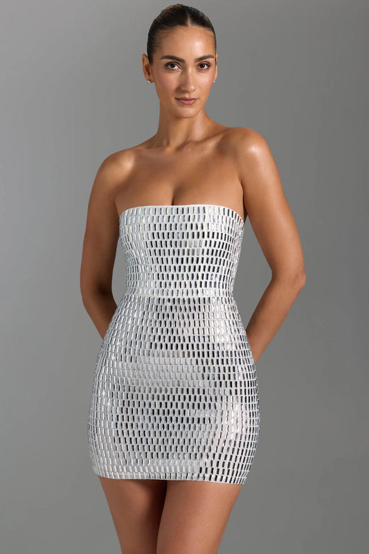 Aurora | Embellished Bandeau Mini Dress