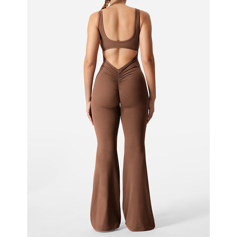 Macacão Slim Fit com Elevação do Quadril e Costas Sexy