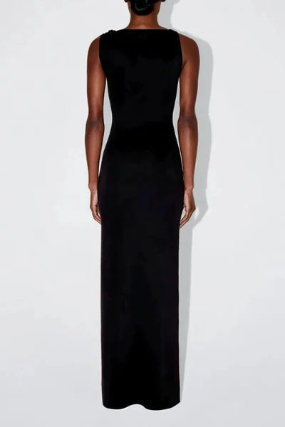 Celeste | One-Shoulder Ribbon Slim Sleeveless Dress