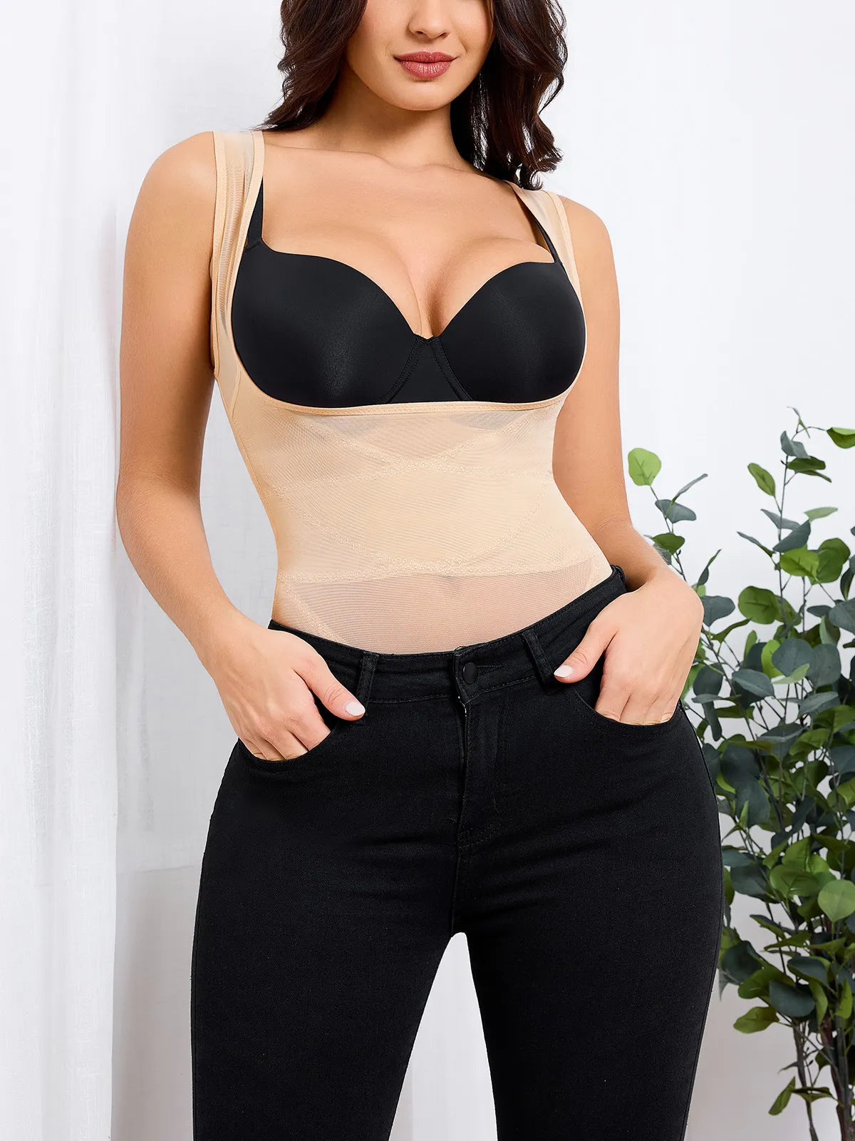 Tummy Control Mesh Slimming Girdles Shapewear Bodysuit