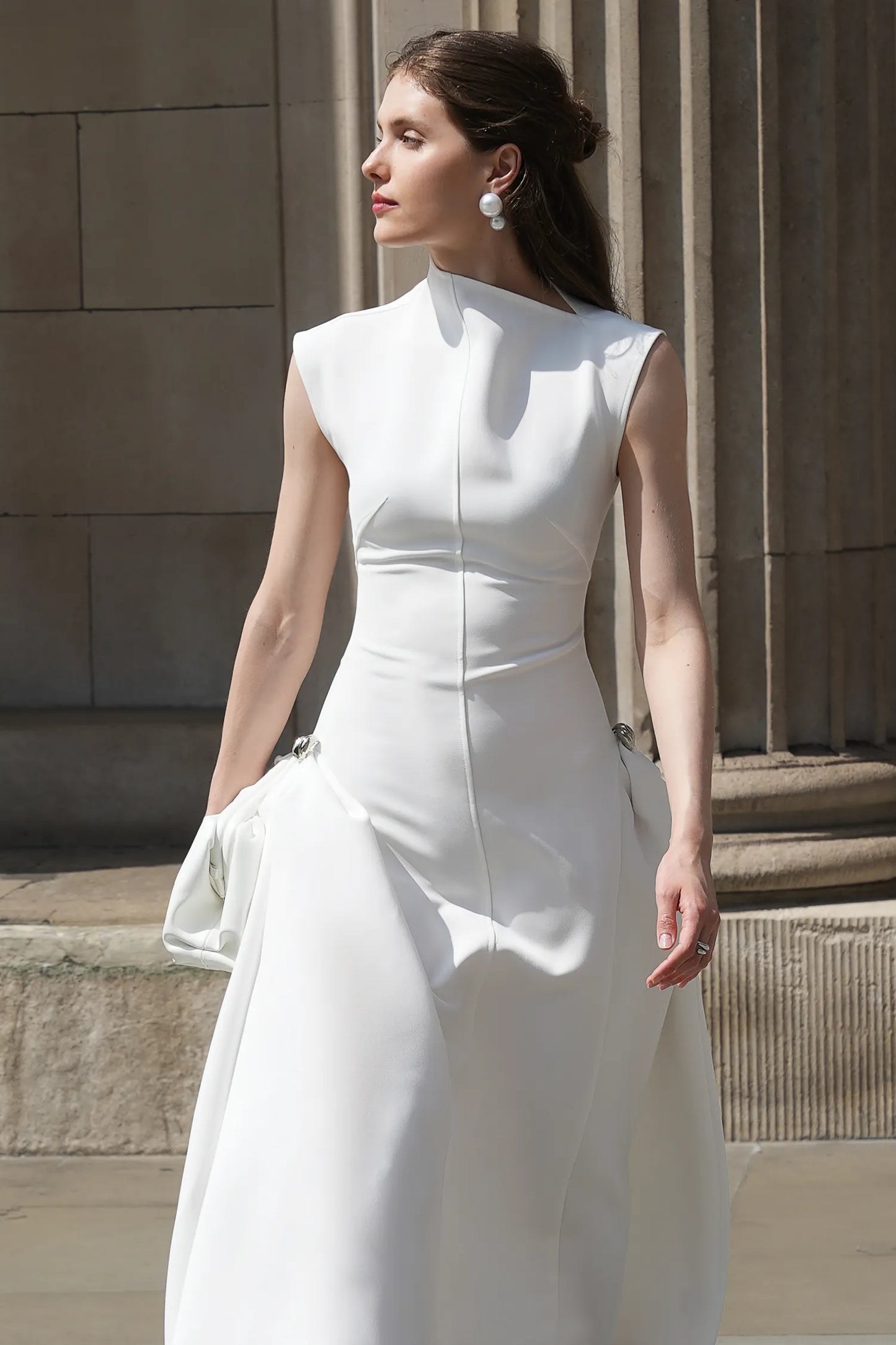 Paca | Sleeveless Swing High Waist Dress