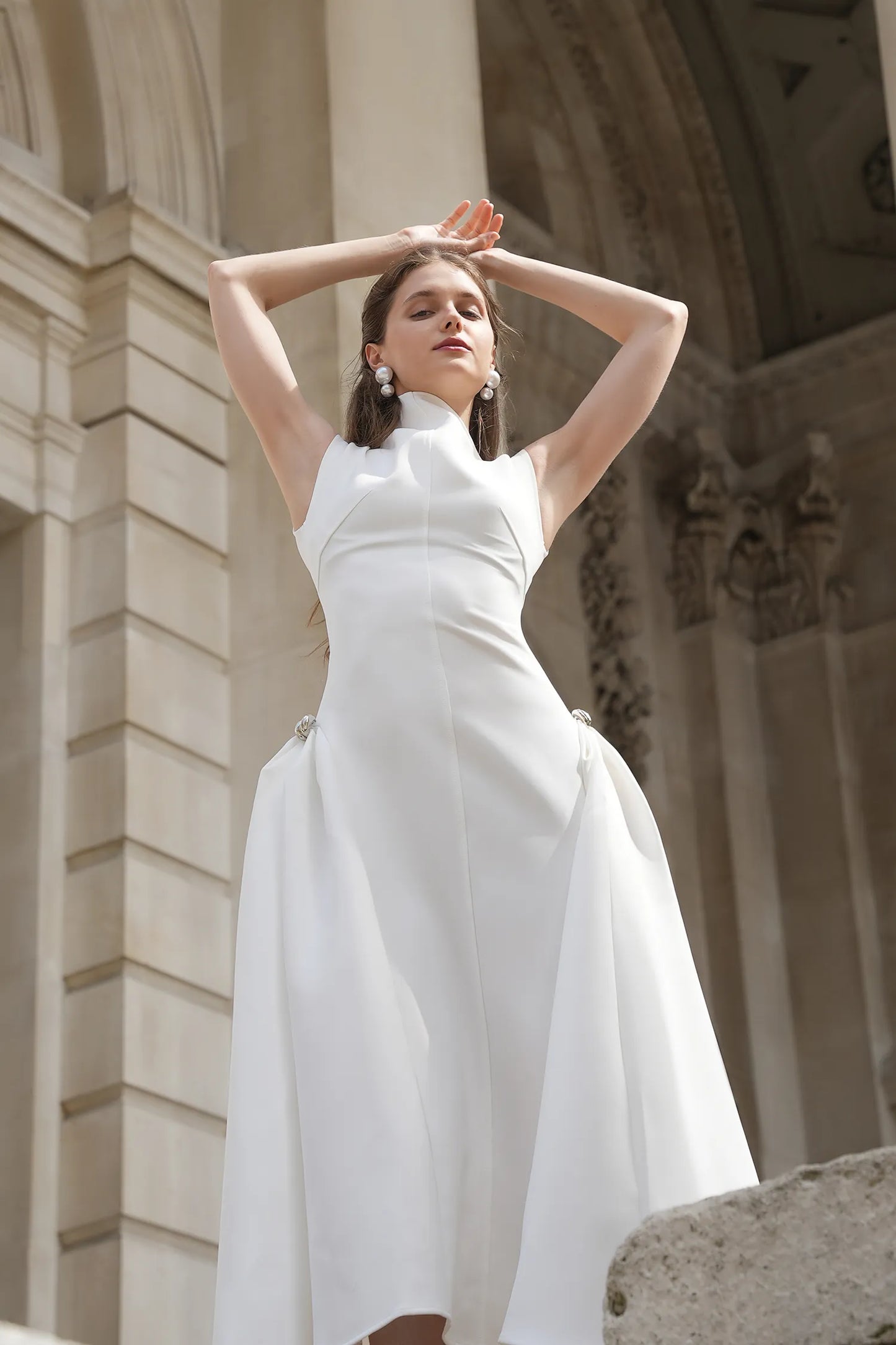 Paca | Sleeveless Swing High Waist Dress