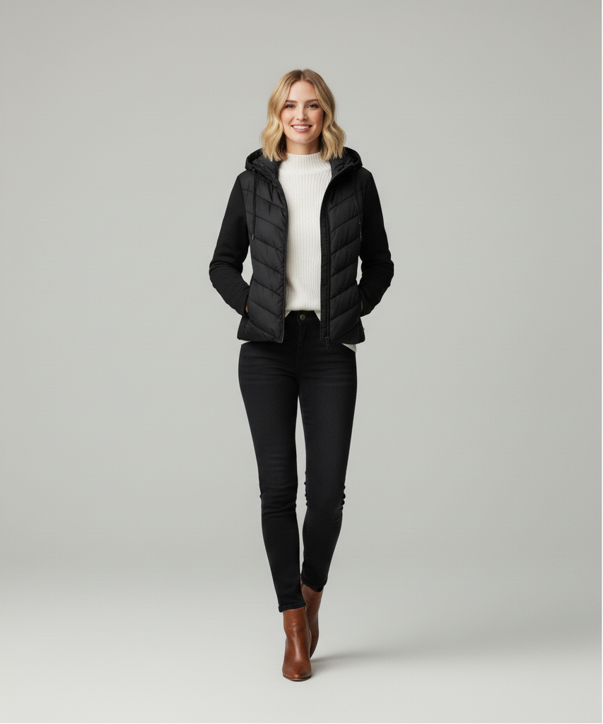 Sariah | Contrast Puffer Jacket