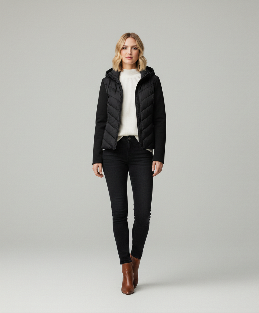 Sariah | Contrast Puffer Jacket