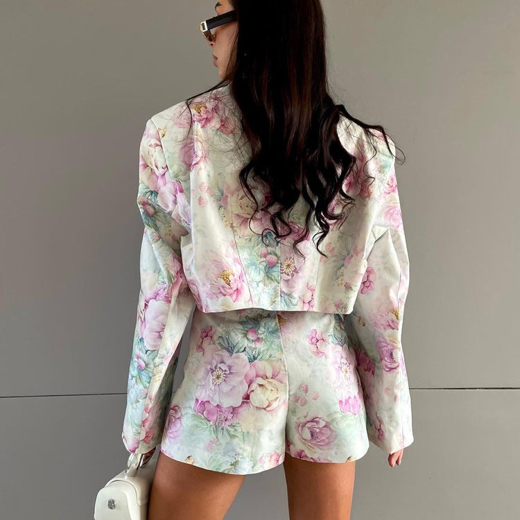 Casual Luxe Long Sleeve Polo Top and Skirt Duo