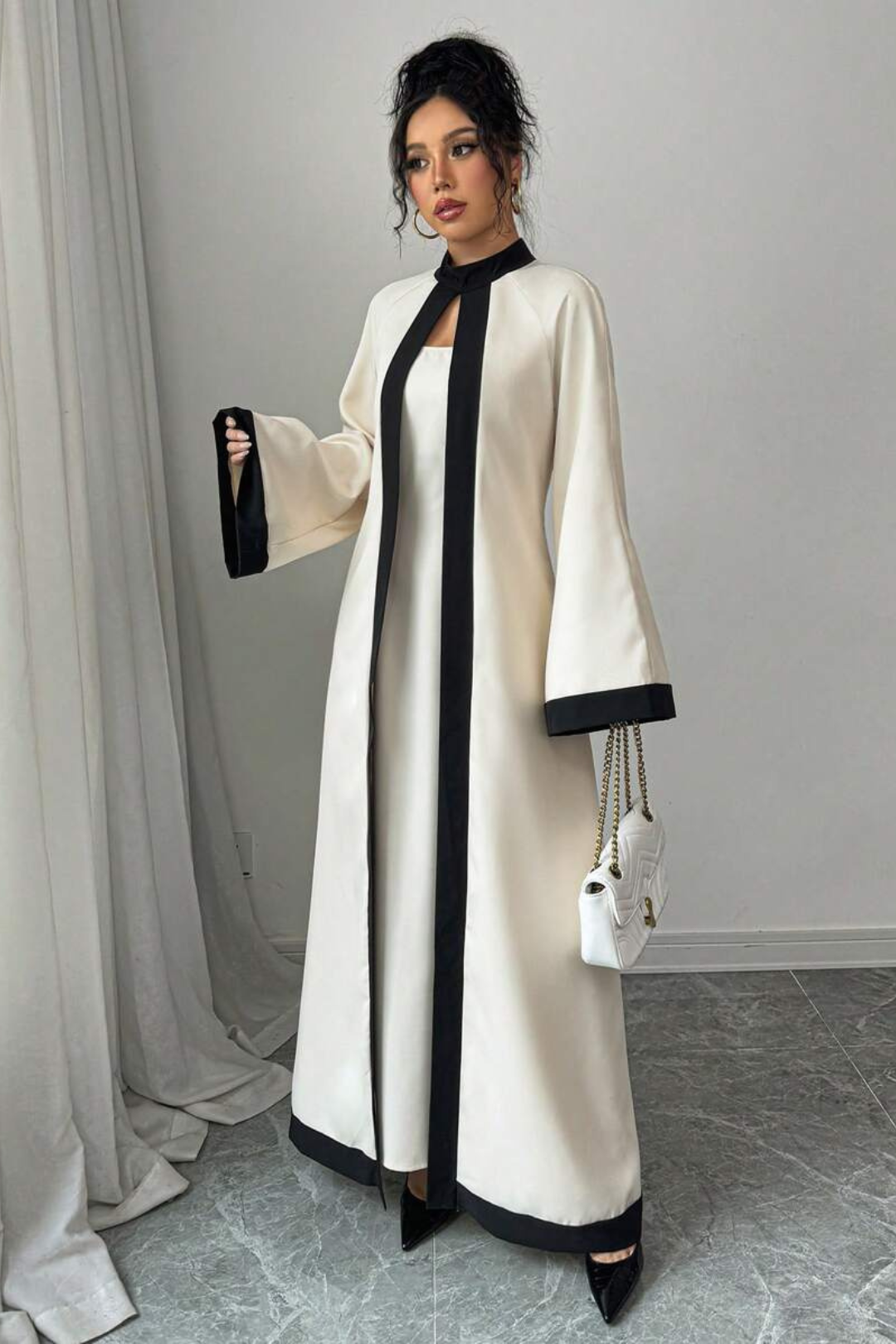 Celestine | Maxi Dress with Loose Cape