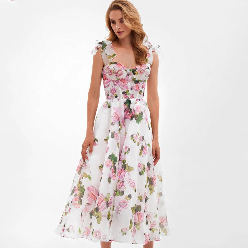 Chic and Sleek Autumn Suspender Dress