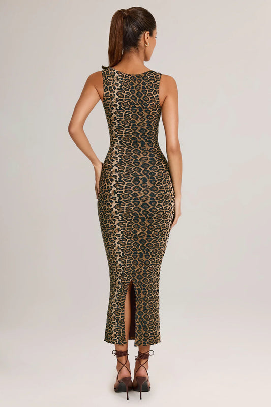 Ainslee | Leopard Print Bodycon Dress