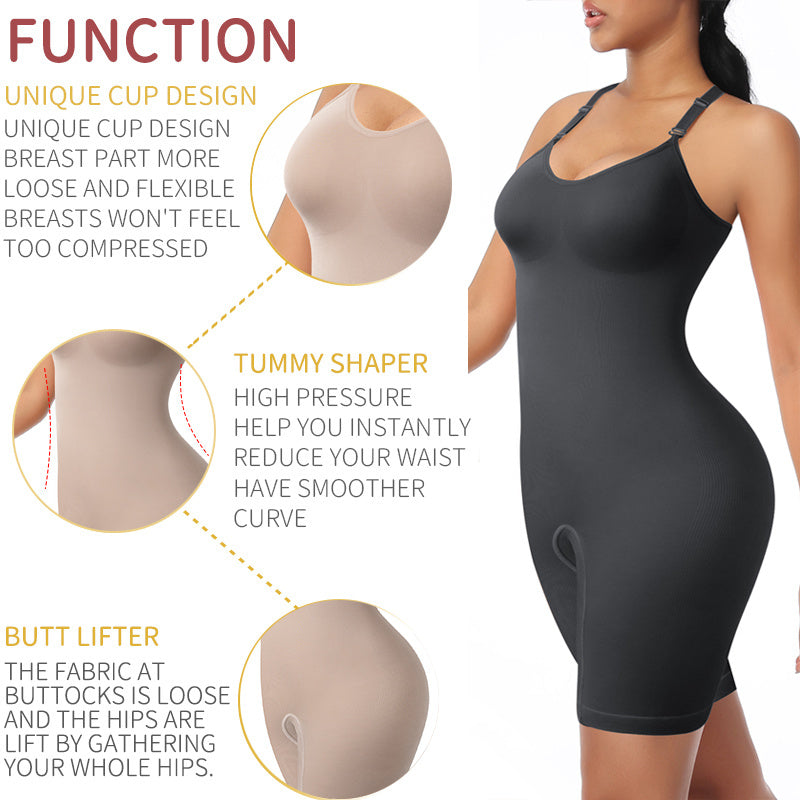 Body modelador feminino, modelador de corpo inteiro, controle de barriga, slim