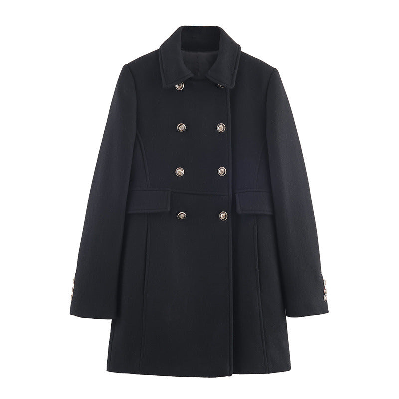 Adara | Short Double Breasted Wool Coat