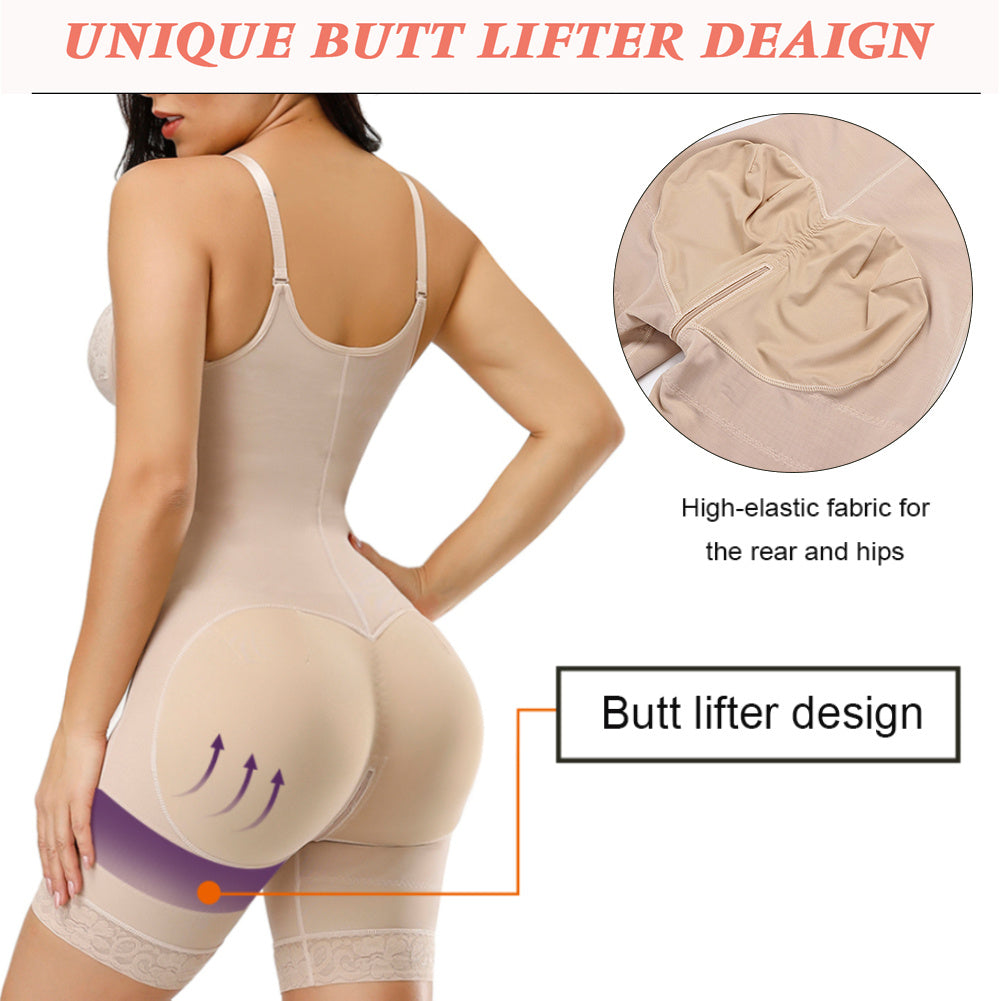 SleekFit™ Stretch Mesh Shapewear Pants with Zipper | Sculpt Your Curves in Style