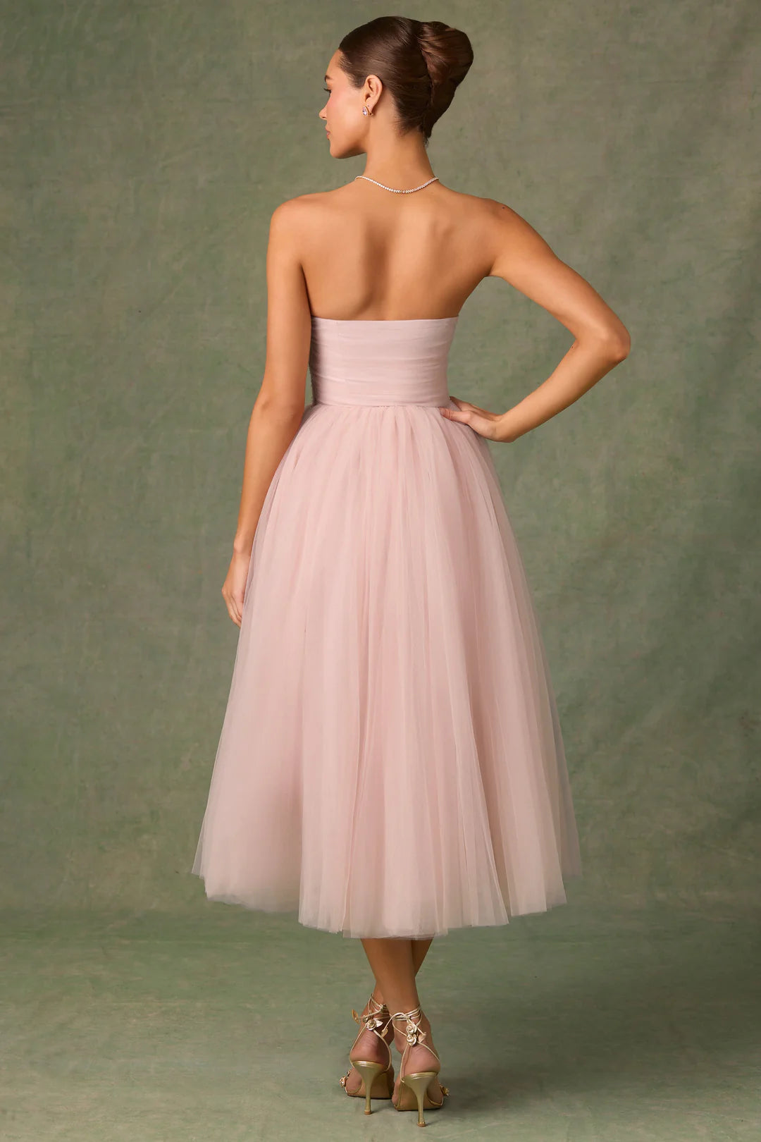 Tulle Corset Midaxi Dress