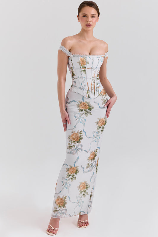 Sculpted Elegance Fishbone Corset Tube Dress