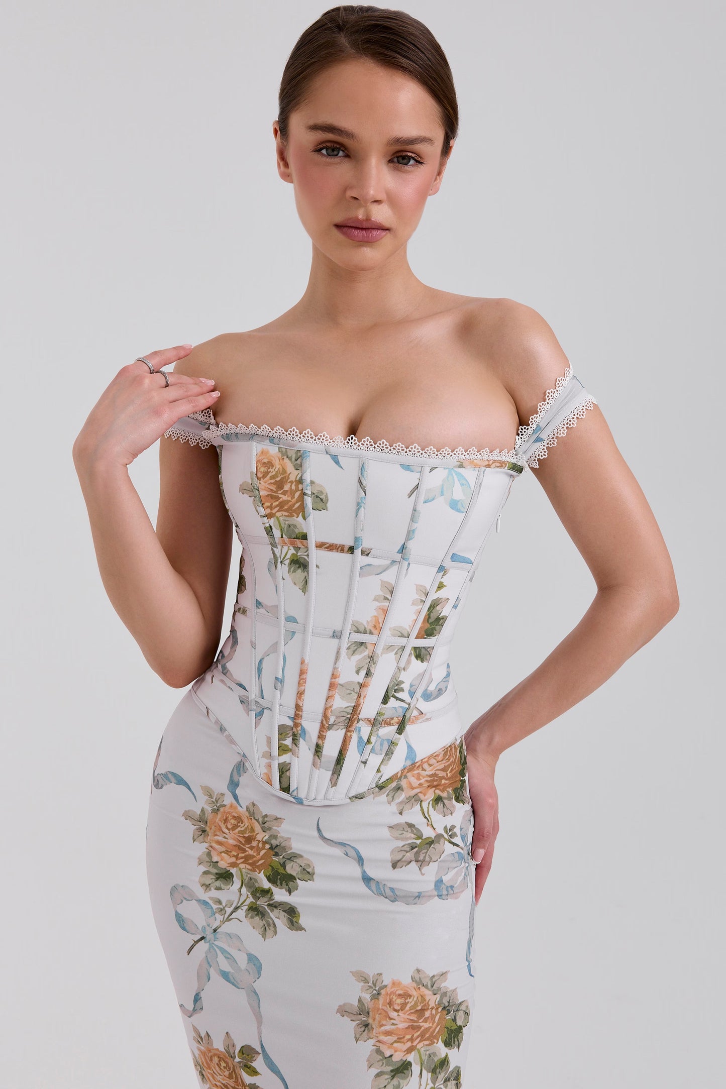 Sculpted Elegance Fishbone Corset Tube Dress